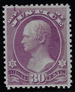 Scott #O33 Showpiece! VF+-OG-LH – Stunning example of this rare stamp
