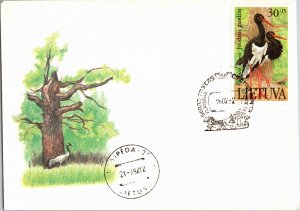 Lithuania, Worldwide First Day Cover, Birds