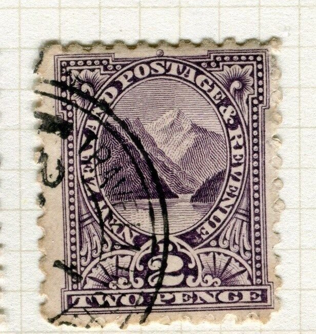 NEW ZEALAND;   1900-1 Wmk. Perf 11 pictorial issue used 2d.  Shade