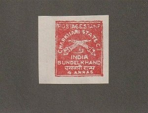 EDSROOM-9378 India Charkhari State 27 No Gum as Issued 1930