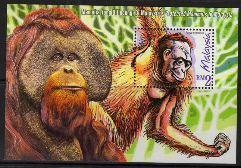 MALAYSIA SGMS740 1999 PROTECTED MAMMALS MNH 