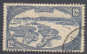 Brunei Scott 61 - SG74, 1924 Brunei River 12c used