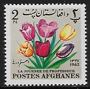 Afghanistan # 671 - Teachers Day - Tulips - MNH.....{BLW22}