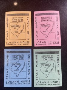 South Jersey stamp club jamboree set Lorann house philatelic souvenir map ad