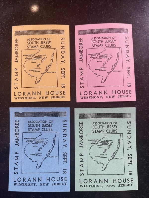 South Jersey stamp club jamboree set Lorann house philatelic souvenir map ad