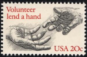 SC#2039 20¢ Volunteerism Single (1983) MNH