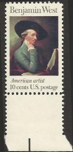 # 1553 MINT NEVER HINGED BENJAMIN WEST