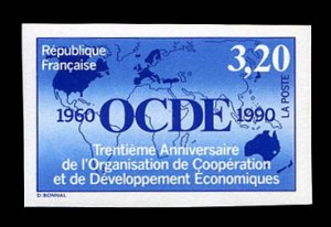 France, 1950-Present #2241 (YT 2673) Cat€42, 1990 O.C.D.E. (Organization of...