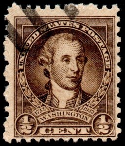 U.S. Scott #704: 1932 1/2¢ George Washington, Used, F
