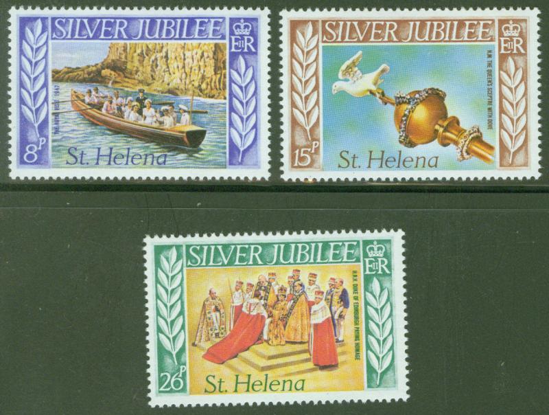 Saint Helena Scott 311-313 MNH** QE2 25th Anniv of Reign set
