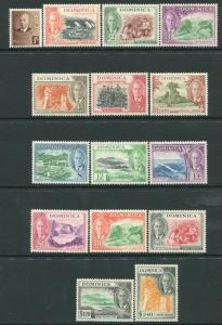 DOMINICA-1951 Set to $2.40  Sg 120-134 UNMOUNTED MINT V21329