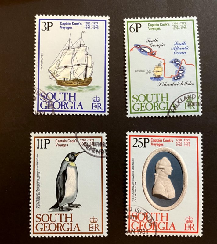 South Georgia:1979, Bicentenary of Captain Cook's Voyages, FU set