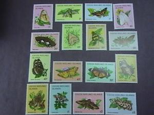 COCOS ISLANDS # 87-102 -MINT/NEVER HINGED---COMPLETE SET--BUTTERFLIES--1982