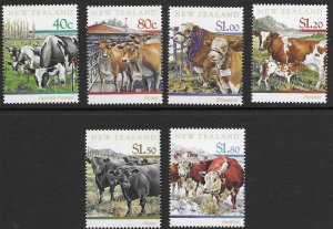 New Zealand 1406-101  1997    set 6   VF  Mint  NH