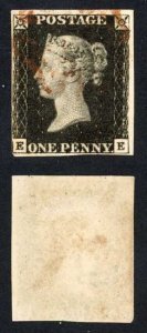 Penny Black (EE) Plate 5 Just touched bottom left