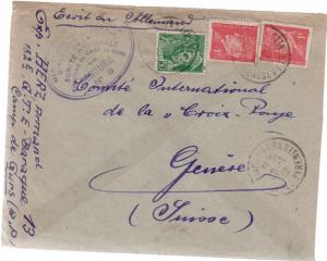 1942 France Concentration Internment Camp de Gurs prisoner Cover Armand Herz