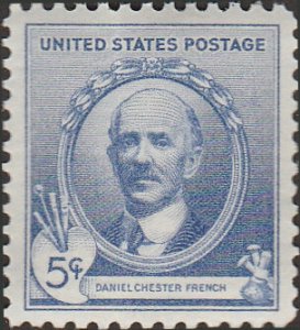 # 887 MINT NEVER HINGED ( MNH ) DANIEL CHESTER FRENCH ARTIST