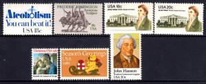 United States 1981 Mint MNH Accumulation SC 1927,1934,1935,1936,1939,1940,1941