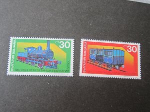 Bulgaria 1991 Sc 3644-5 Train set MNH