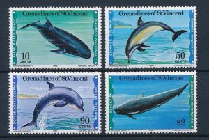 [33317] Grenadines of St. Vincent 1980 Marine life fish dolphin whale  MNH