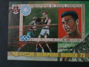 EQUARTORIAL GUINEA-OLYMPIC GAMES-MUNICH'72-BOXING-ALI CTO S/S VERY FINE