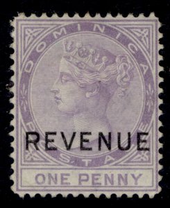 DOMINICA QV SG R1, 1d lilac, UNUSED. Cat £80.