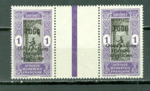 TOGO GUTTERS PAIR #176...MNH