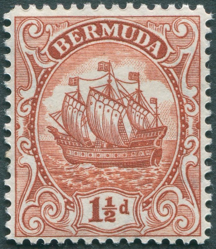 Bermuda 1934 1½d red-brown SG79b unused