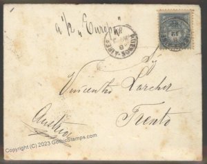 Argentina 1888 SS Europa Trient Trento Austria Italy Cover G112469