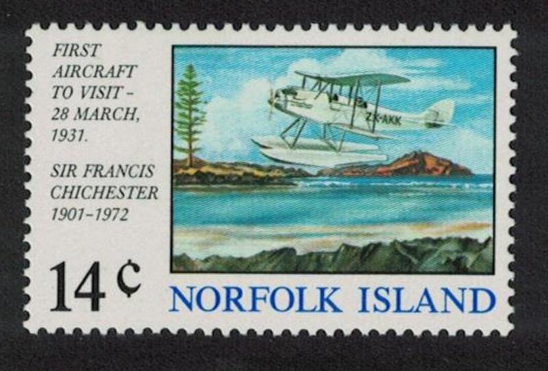 Norfolk First Aircraft Landing 1974 MNH SG#151 SC#174