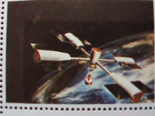 UMM AL QIWAIN STAMP -SPACE AND FIRST MAN ON THE MOON- COMPLETE LARGE CTO SHEET