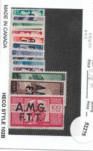 Italy: AMG F.T.T.: Sc # 1-14, MH (52275)