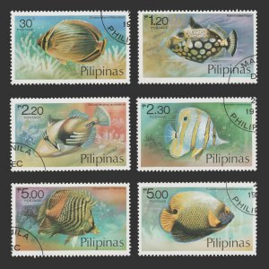 Philippines 1978 Stamp Set. Scott # 1379 - 1384. Used