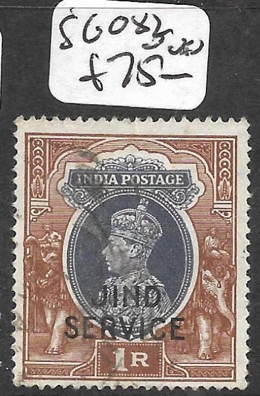 INDIA JIND (P0411B) KGVI SERVICE 1R  SGO82  VFU