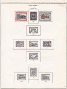 honduras issues of 1966 stamps sheet ref 17790