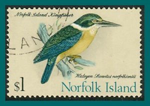 Norfolk Island 1971 Birds 4, Sacred Kingfisher, used #140,SG117