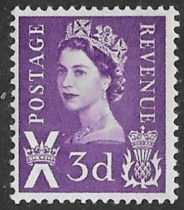 Great Britain-Scotland # 1   QE II Regional - 3d  (1) VF Mint NH