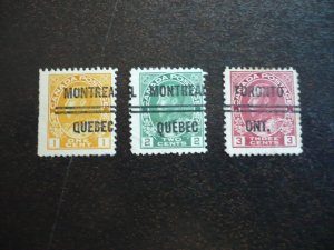 Stamps - Canada - Scott# 105xx,107xx,109xx - Used Part Set of 3 Stamps