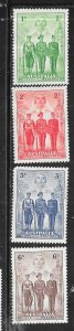 Australia  #184-187  (M)  CV $23.10