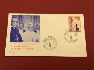 Vatican 1971 Anniversary Radio Vatican Postal Cover R42319