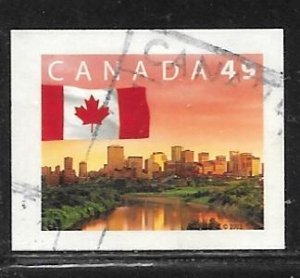 Canada 2011: 49c Flag over Edmondton, AB, used, VF