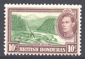 Br Honduras Scott 120 - SG155, 1938 George VI 10c MH*