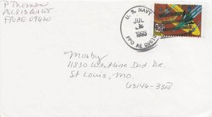 United States Fleet Post Office 29c Space Fantasy 1993 U.S. Navy, FPO AE 0961...