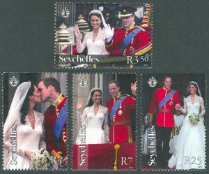 Seychelles 2011 Scott #897-900 Mint Never Hinged