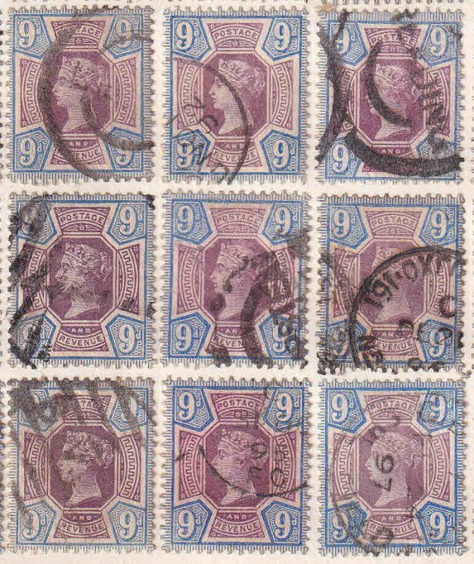 GREAT BRITAIN SC 120 x9 $405 SCV SOUND SPECIALIST COLLECTION LOT #2