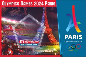 Stamps. Olympic games  2024 in Paris 2018 6 sheets perforated