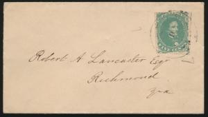 CSA #1 FINE ON COVER SENT TO RICHMOND, VA CV $300.00 BP4207