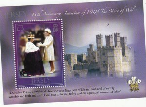 Jersey 2009  Prince of Wales 40th. Miniature Sheet  NHM