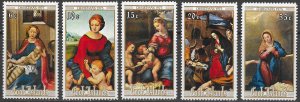 Cook Islands Scott 437-441 MNH Christmas Set of 1975