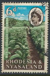 Rhodesia & Nyasaland SG 44 Sc# 185  Used see details Tobacco Congress